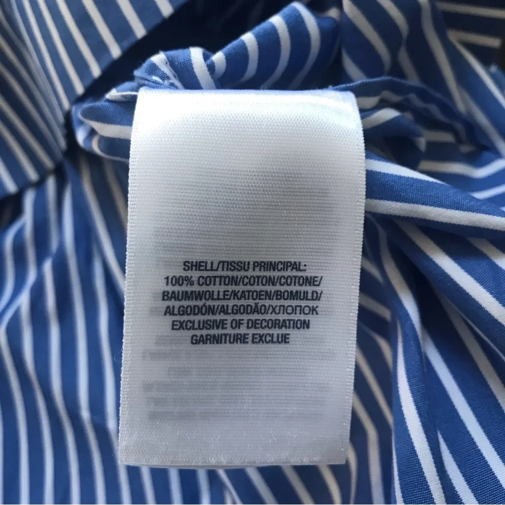 Polo Ralph Lauren Blue Striped Skirt, Size 4.